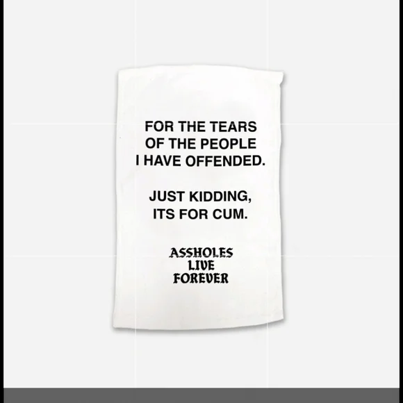 Assholes Live Forever Hand Towel 2 Pack - Picture 1 of 3